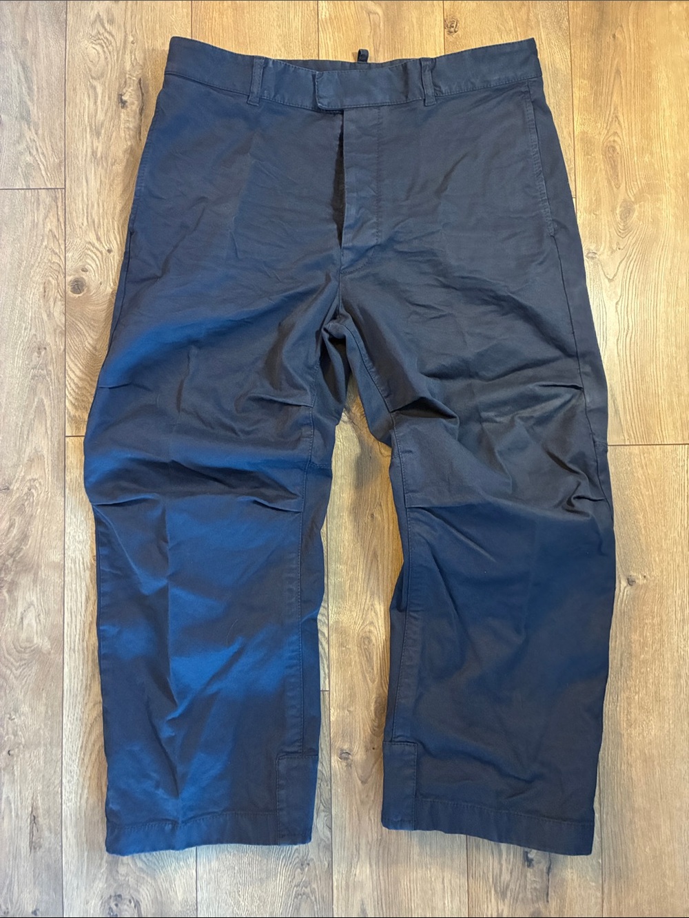 DSQUARED Dark Navy Straight Crop Chinos